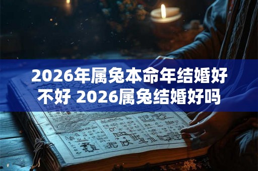 2026年属兔本命年结婚好不好 2026属兔结婚好吗