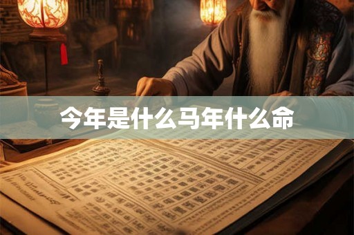 今年是什么马年什么命 今年是什么马年什么命