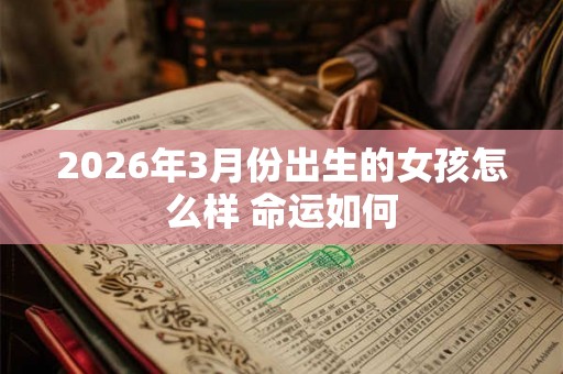 2026年3月份出生的女孩怎么样 命运如何