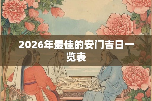 2026年最佳的安门吉日一览表