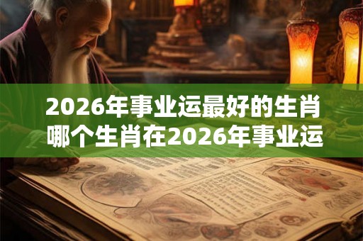 2026年事业运最好的生肖 哪个生肖在2026年事业运最佳