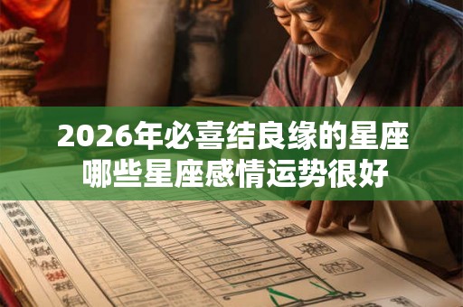 2026年必喜结良缘的星座 哪些星座感情运势很好