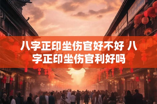 八字正印坐伤官好不好 八字正印坐伤官利好吗