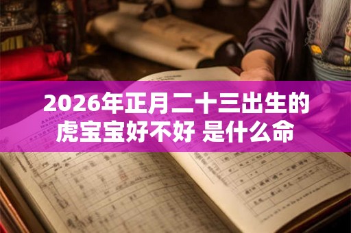 2026年正月二十三出生的虎宝宝好不好 是什么命