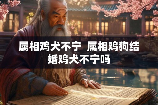 属相鸡犬不宁  属相鸡狗结婚鸡犬不宁吗