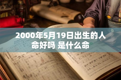 2000年5月19日出生的人命好吗 是什么命