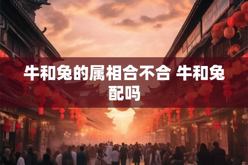牛和兔的属相合不合 牛和兔配吗 牛和兔的属相合不合 牛和兔配吗