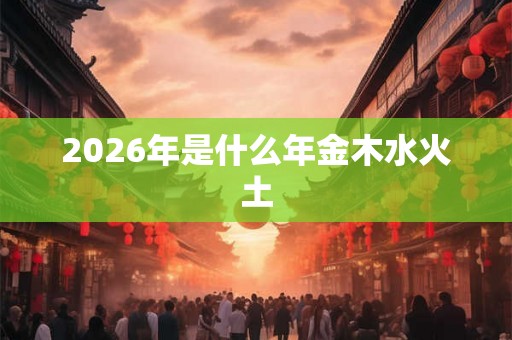 2026年是什么年金木水火土