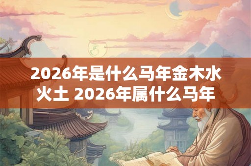 2026年是什么马年金木水火土 2026年属什么马年