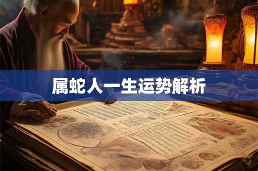 属蛇人一生运势解析