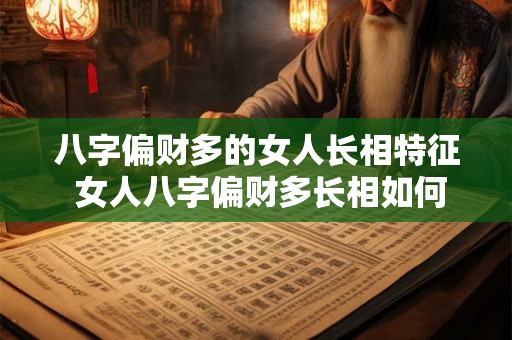 八字偏财多的女人长相特征 女人八字偏财多长相如何 八字偏财多的女人长相特征 女人八字偏财多长相如何