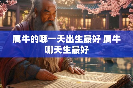 属牛的哪一天出生最好 属牛哪天生最好 属牛的哪一天出生最好 属牛哪天生最好