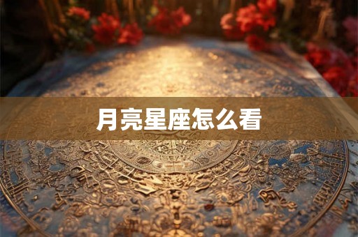 月亮星座怎么看