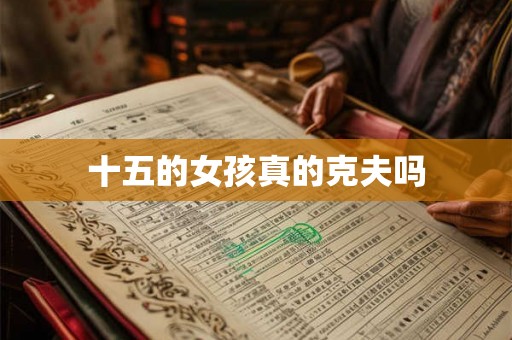 十五的女孩真的克夫吗