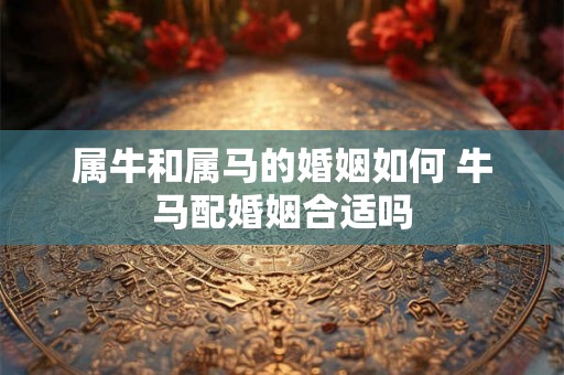 属牛和属马的婚姻如何 牛马配婚姻合适吗