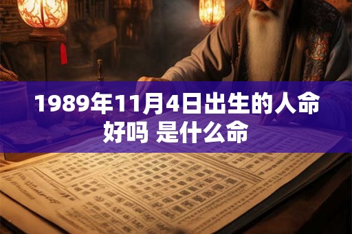 1989年11月4日出生的人命好吗 是什么命