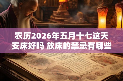 农历2026年五月十七这天安床好吗 放床的禁忌有哪些