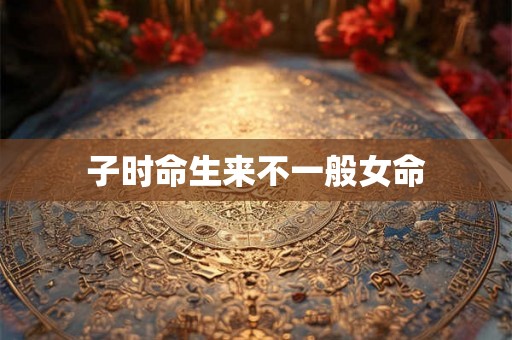 子时命生来不一般女命