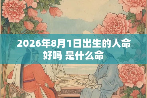2026年8月1日出生的人命好吗 是什么命 2026年8月1日出生的人命好吗 是什么命