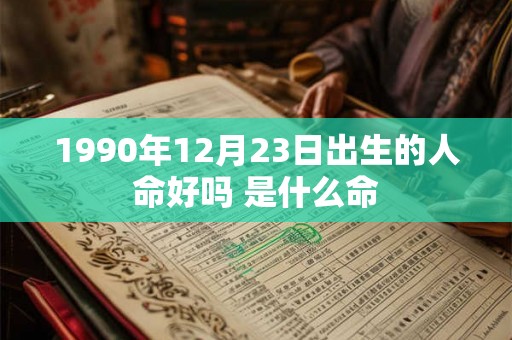 1990年12月23日出生的人命好吗 是什么命