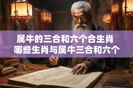 属牛的三合和六个合生肖 哪些生肖与属牛三合和六个合