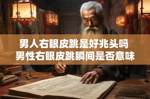 男人右眼皮跳是好兆头吗 男性右眼皮跳瞬间是否意味着好事即将发生