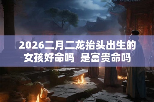 2026二月二龙抬头出生的女孩好命吗  是富贵命吗