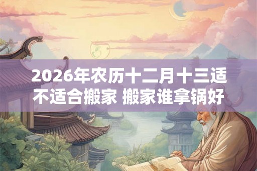 2026年农历十二月十三适不适合搬家 搬家谁拿锅好