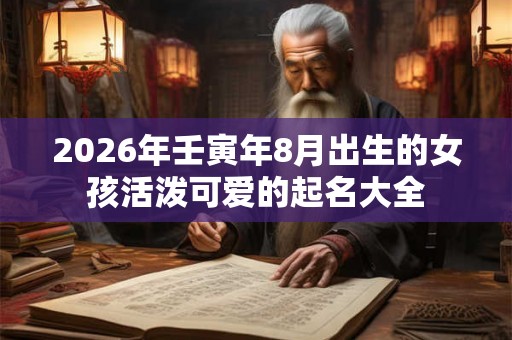 2026年壬寅年8月出生的女孩活泼可爱的起名大全