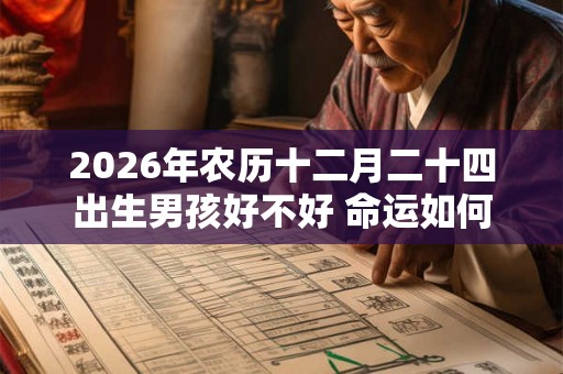 2026年农历十二月二十四出生男孩好不好 命运如何