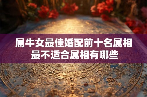 属牛女最佳婚配前十名属相 最不适合属相有哪些 属牛女最佳婚配前十名属相 最不适合属相有哪些