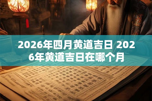 2026年四月黄道吉日 2026年黄道吉日在哪个月 2026年四月黄道吉日 2026年黄道吉日在哪个月