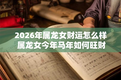 2026年属龙女财运怎么样 属龙女今年马年如何旺财运