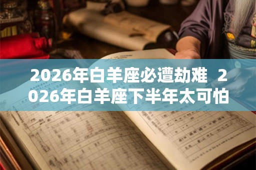 2026年白羊座必遭劫难  2026年白羊座下半年太可怕了