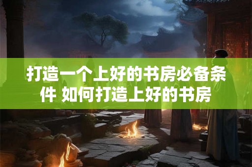 打造一个上好的书房必备条件 如何打造上好的书房
