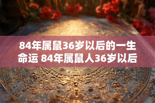 84年属鼠36岁以后的一生命运 84年属鼠人36岁以后运势
