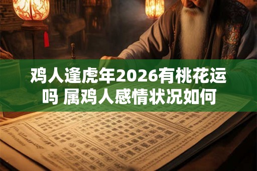 鸡人逢虎年2026有桃花运吗 属鸡人感情状况如何