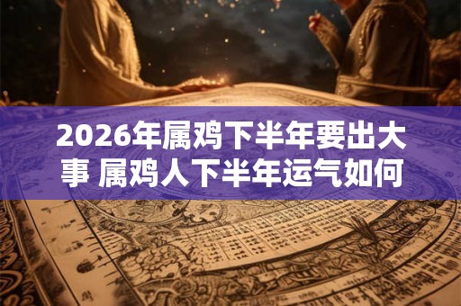 2026年属鸡下半年要出大事 属鸡人下半年运气如何