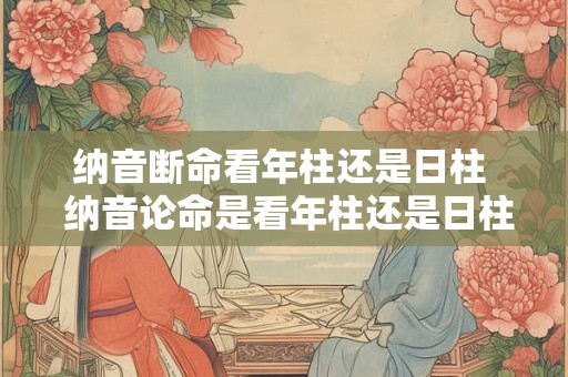 纳音断命看年柱还是日柱  纳音论命是看年柱还是日柱
