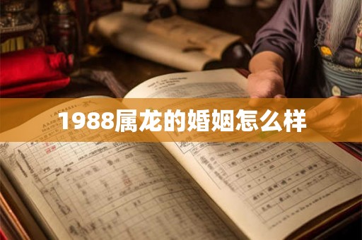 1988属龙的婚姻怎么样