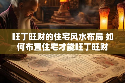 旺丁旺财的住宅风水布局 如何布置住宅才能旺丁旺财