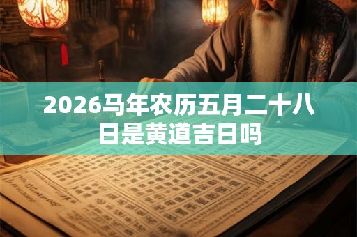 2026马年农历五月二十八日是黄道吉日吗