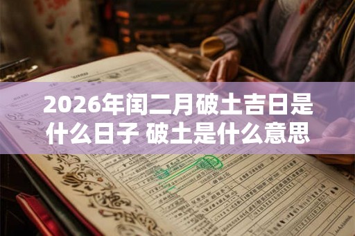 2026年闰二月破土吉日是什么日子 破土是什么意思