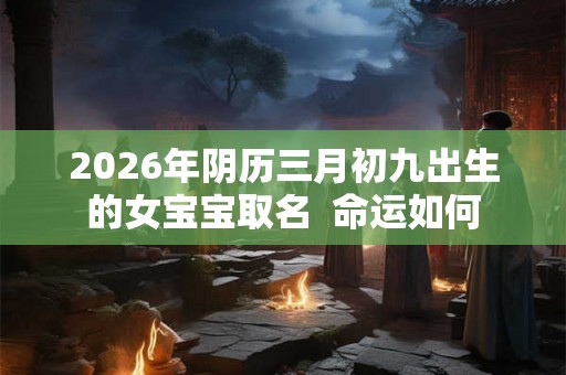 2026年阴历三月初九出生的女宝宝取名  命运如何