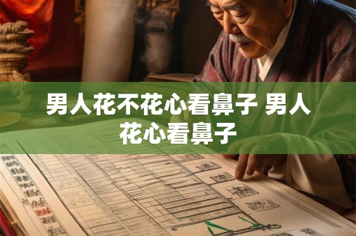 男人花不花心看鼻子 男人花心看鼻子