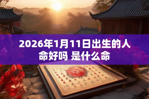 2026年1月11日出生的人命好吗 是什么命