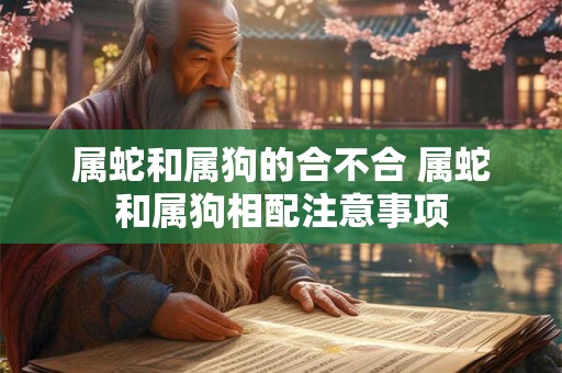 属蛇和属狗的合不合 属蛇和属狗相配注意事项