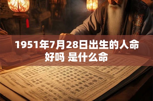 1951年7月28日出生的人命好吗 是什么命