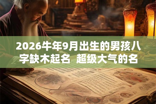 2026牛年9月出生的男孩八字缺木起名  超级大气的名字推荐