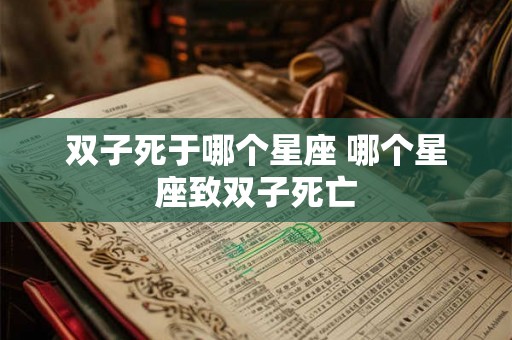 双子死于哪个星座 哪个星座致双子死亡